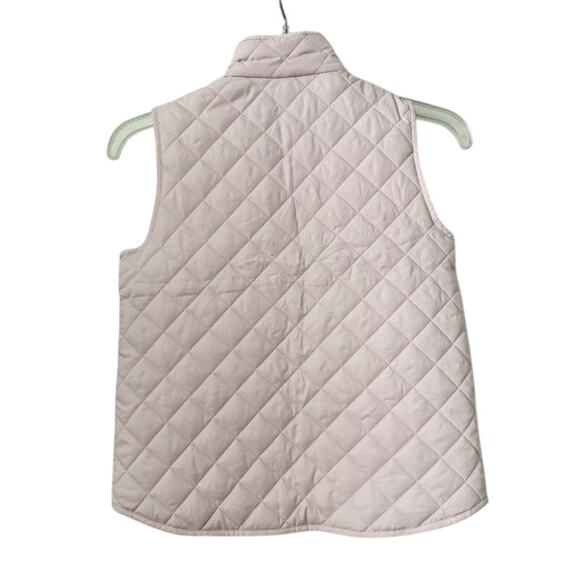 J.Crew Crewcuts Girls Size 8 Quilted Pink Puffer Vest Zip Up Winter Layering - Picture 14 of 16